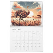 Patronen van de savanne graslanden kalender (Jan 2027)