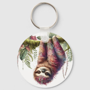 Patronen van Natuur - Oerwoud Sloth Sleutelhanger