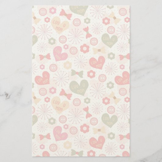 Patronen voor Moederdag Briefpapier (Voorkant)