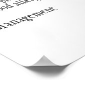 PATRONS ALIMENTATION ALLERGIE POSTER (Coin)