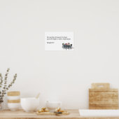 PATRONS ALIMENTATION ALLERGIE POSTER (Cuisine)