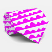 Patroon 020815 - Magenta en wit Stropdas (Opgerold)