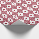 Patroon 061214 - Deep Red 9b2335 met wit Cadeaupapier (Hoek)