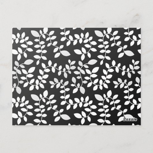 Patroon 10 bladeren briefkaart (Achterkant)