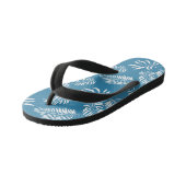 Patroon 13 bladeren kinder teenslippers (Schuin)