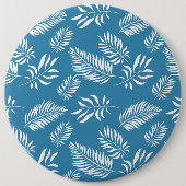 Patroon 13 bladeren ronde button 6,0 cm (Voorkant)