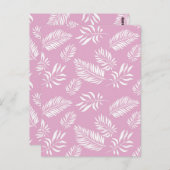 Patroon 15 bladeren briefkaart (Voorkant / Achterkant)