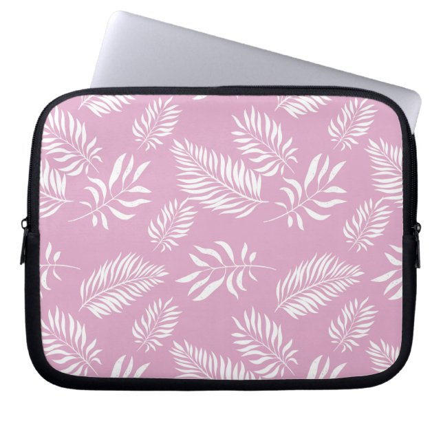 Patroon 15 bladeren laptop sleeve (Voorkant)