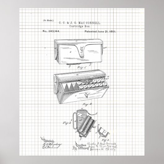 patroon 1881 Ammo Cartridge Poster (Voorkant)