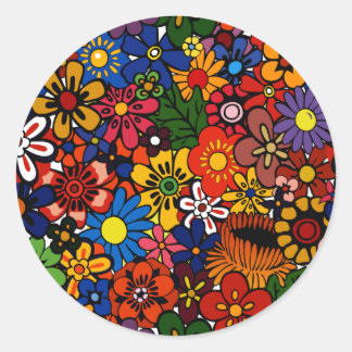 Patroon 1 ronde sticker