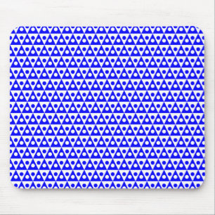 Patroon 260514 - Blauw op wit Muismat