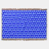 Patroon 260514 - Schaduwen van blauw Deken (Voorkant)