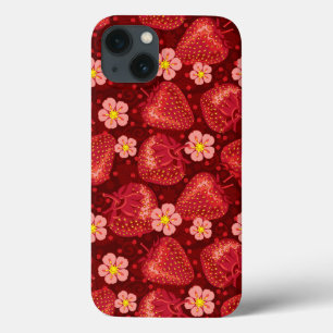Patroon 2 2 van de aardbei iPhone 13 hoesje