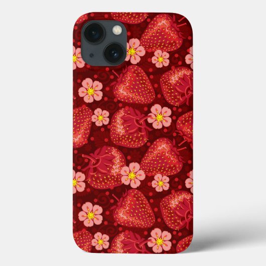 Patroon 2 2 van de aardbei Case-Mate iPhone case (Achterkant)
