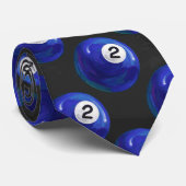 Patroon 2 Ball Stropdas (Opgerold)