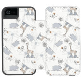 patroon 2 doedelen incipio iPhone portemonnee hoesje (Agenda Open)