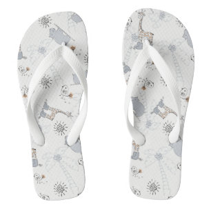 patroon 2 doedelen teenslippers