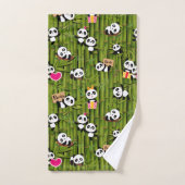 Patroon 2 van Panda Bad Handdoek (Handdoek)