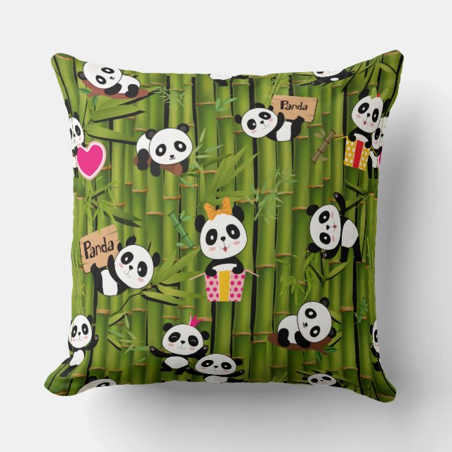 Patroon 2 van Panda Kussen (Voorkant)