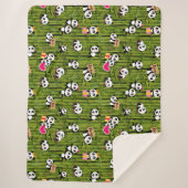 Patroon 2 van Panda Sherpa Deken (Voorkant)
