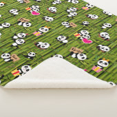 Patroon 2 van Panda Sherpa Deken (3/4)