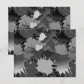 Patroon 2 verf notitiekaartje (Voorkant / Achterkant)