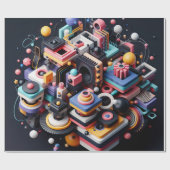 Patroon 3 cadeaupapier (Vlak)