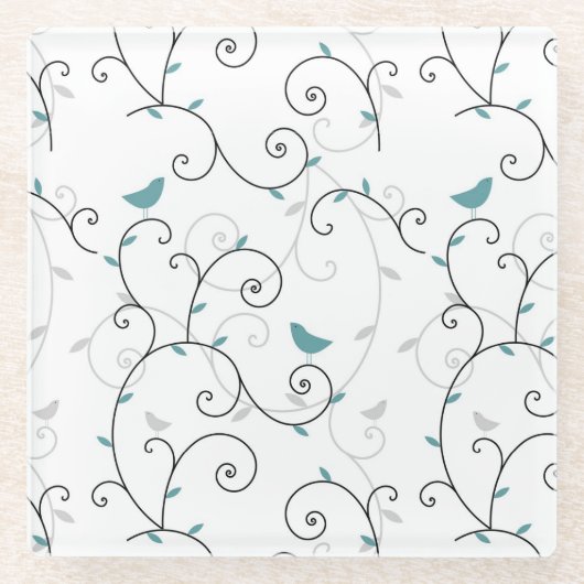 patroon 3 glazen onderzetter (Voorkant)