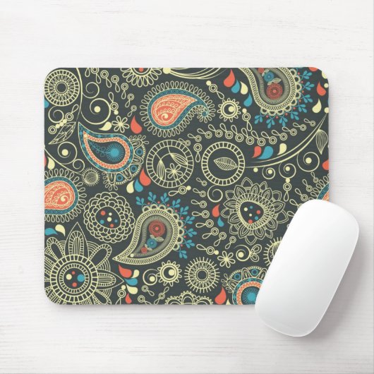 Patroon 3 van Paisley Muismat (Met muis)