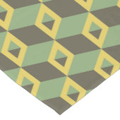 Patroon 3D Illusion Squares Korte Tafelloper (Hoek)