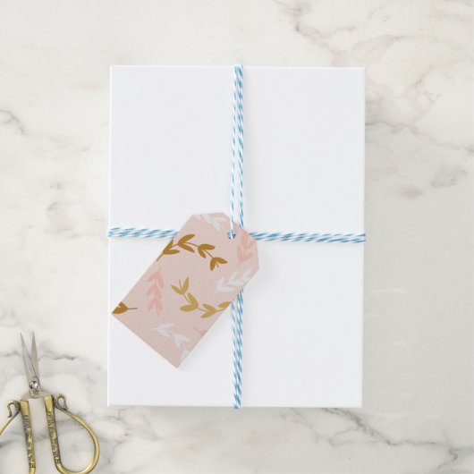 Patroon 4 leest cadeaulabel (Met Touw)