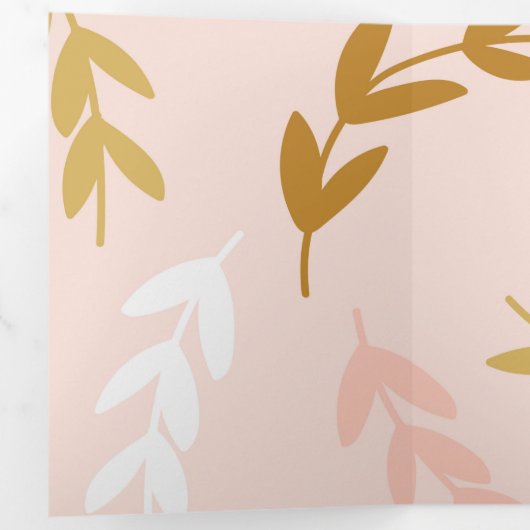 Patroon 4 leest drieluik wenskaart (Binnenzijde eerst)