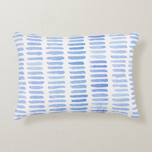 Patroon 65 Blauw Accent Kussen (Voorkant)