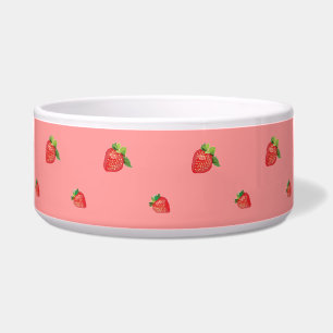 patroon aardbeien voerbakje