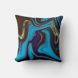 patroon abstract gemarmerd kussen