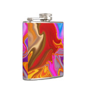 patroon abstract. heupfles (Rechts)