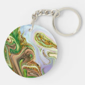 patroon abstract sleutelhanger (Achterkant)