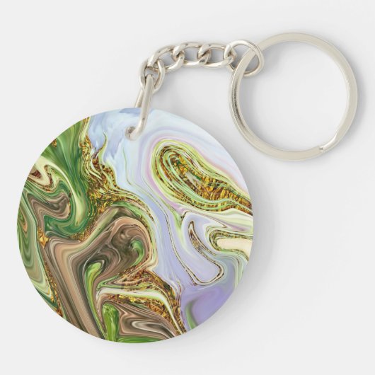 patroon abstract sleutelhanger (Achterkant)