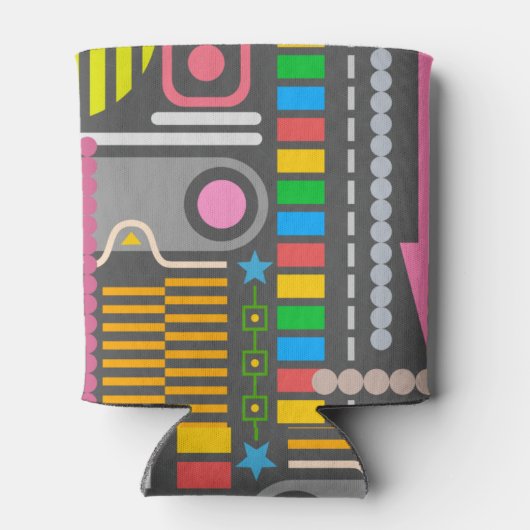 Patroon abstract Technology Control Panel Blikjeskoeler (Achterkant)