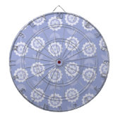 Patroon Abstracte kunst paarse bloembloemen Dartbord (Voorkant)