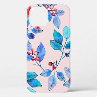 patroon achtergrond abstract rood caleidoscoop ont iPhone 12 hoesje