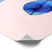 patroon achtergrond abstract rood caleidoscoop ont poster (Hoek)