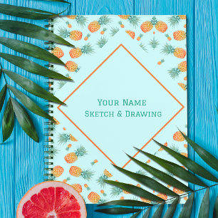 Patroon ananas fruit Notitieboek