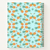 Patroon ananas fruit Notitieboek (Achterkant)