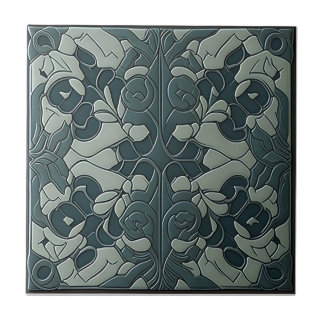 Patroon Art Nouveau keramische tegels Tegeltje