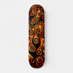 Patroon ARTs - de cirkelvlammen van het Tattoo b Skateboard