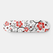 Patroon ARTs - hibiscus decor Skateboard (Horizontaal)