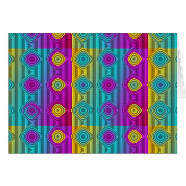 Patroon ARTs - streept 3D gekleurd 20 (Voorkant Horizontaal)