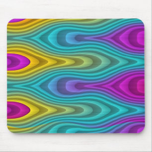 Patroon ARTs - strepen 3D gekleurd 19 Muismat