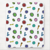 patroon Bacteriën, kiemen en virussen Muismat (Voorkant)